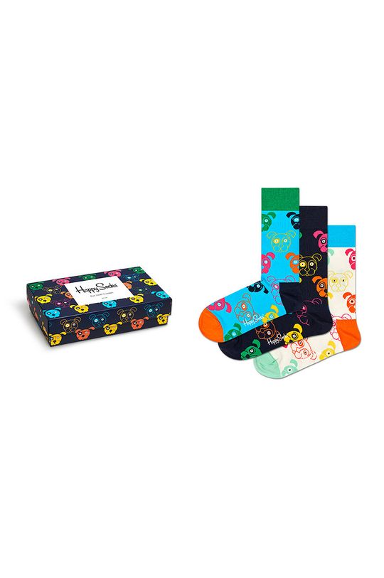 vícebarevná Happy Socks - Ponožky Mixed Dog Gift Set (3-pack) Pánský