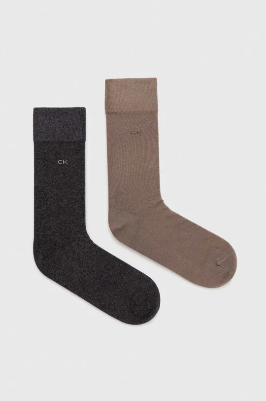 sivá Ponožky Calvin Klein 2-pak Pánsky