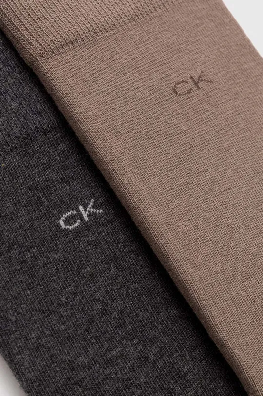 Ponožky Calvin Klein 2-pak sivá