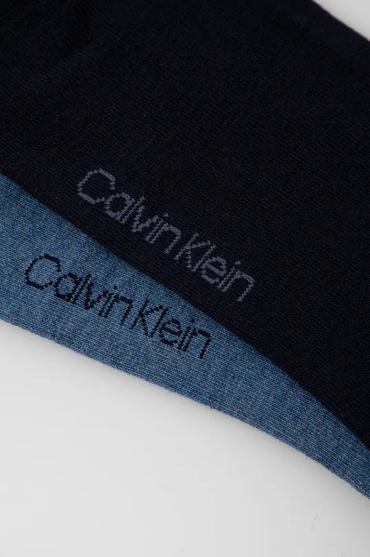Nogavice Calvin Klein 2-pack modra