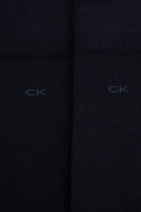 Nogavice Calvin Klein 2-pack mornarsko modra