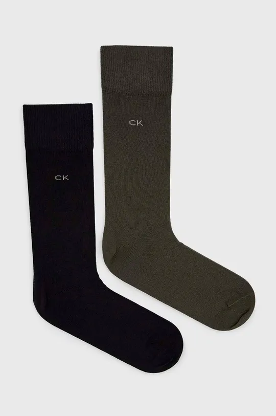 зелений Шкарпетки Calvin Klein 2-pack Чоловічий