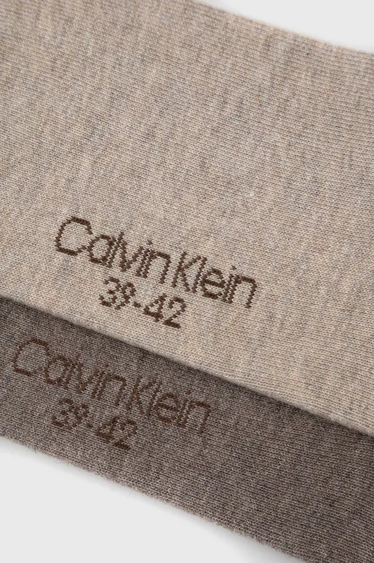Ponožky Calvin Klein hnedá