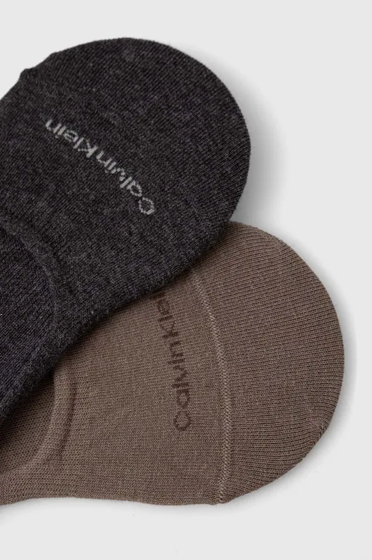 Ponožky Calvin Klein 2-pak sivá
