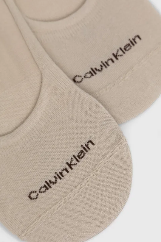 Ponožky Calvin Klein (2-pak) béžová