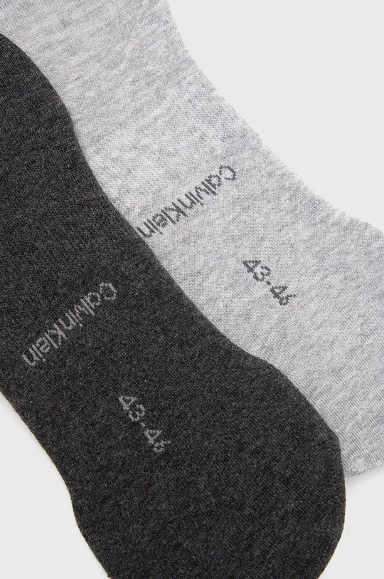 Ponožky Calvin Klein (2-pak) sivá