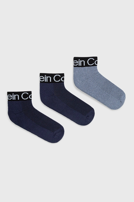 modra Calvin Klein nogavice (3-pack) Moški