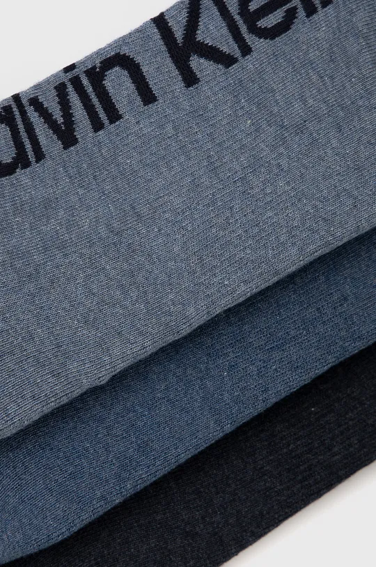Calvin Klein Skarpetki (3-pack) niebieski
