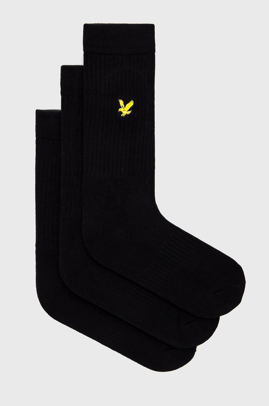 čierna Ponožky Lyle & Scott (3-pack) Pánsky