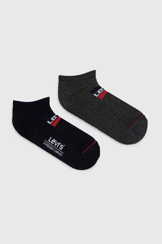 čierna Ponožky Levi's (2-pak) Pánsky