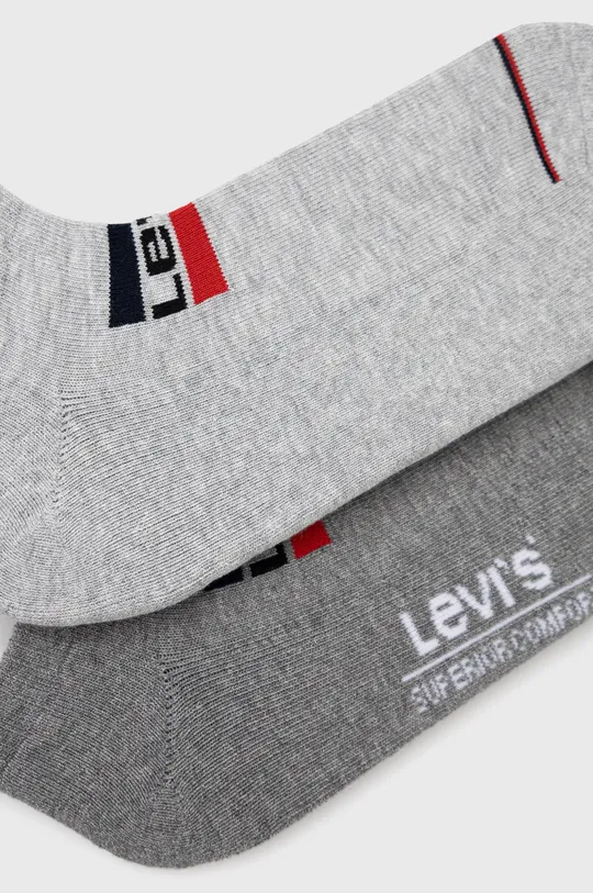 Levi's nogavice (2-pack) siva