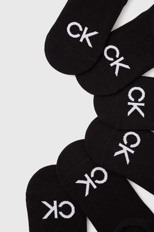 Ponožky Calvin Klein 6-pak čierna