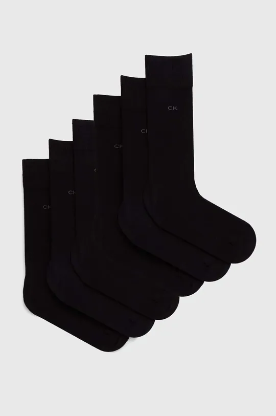 fekete Calvin Klein zokni 6 pár Férfi