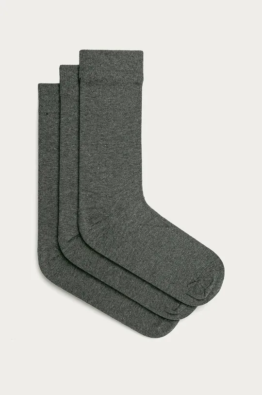 sivá Ponožky Selected Homme (3-pak) Pánsky