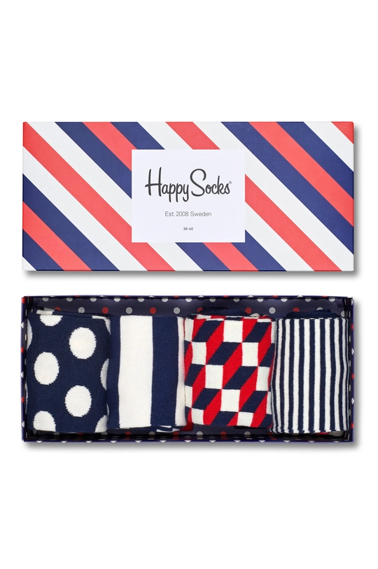 πολύχρωμο Happy Socks - Κάλτσες Giftbox (4-pack) Ανδρικά