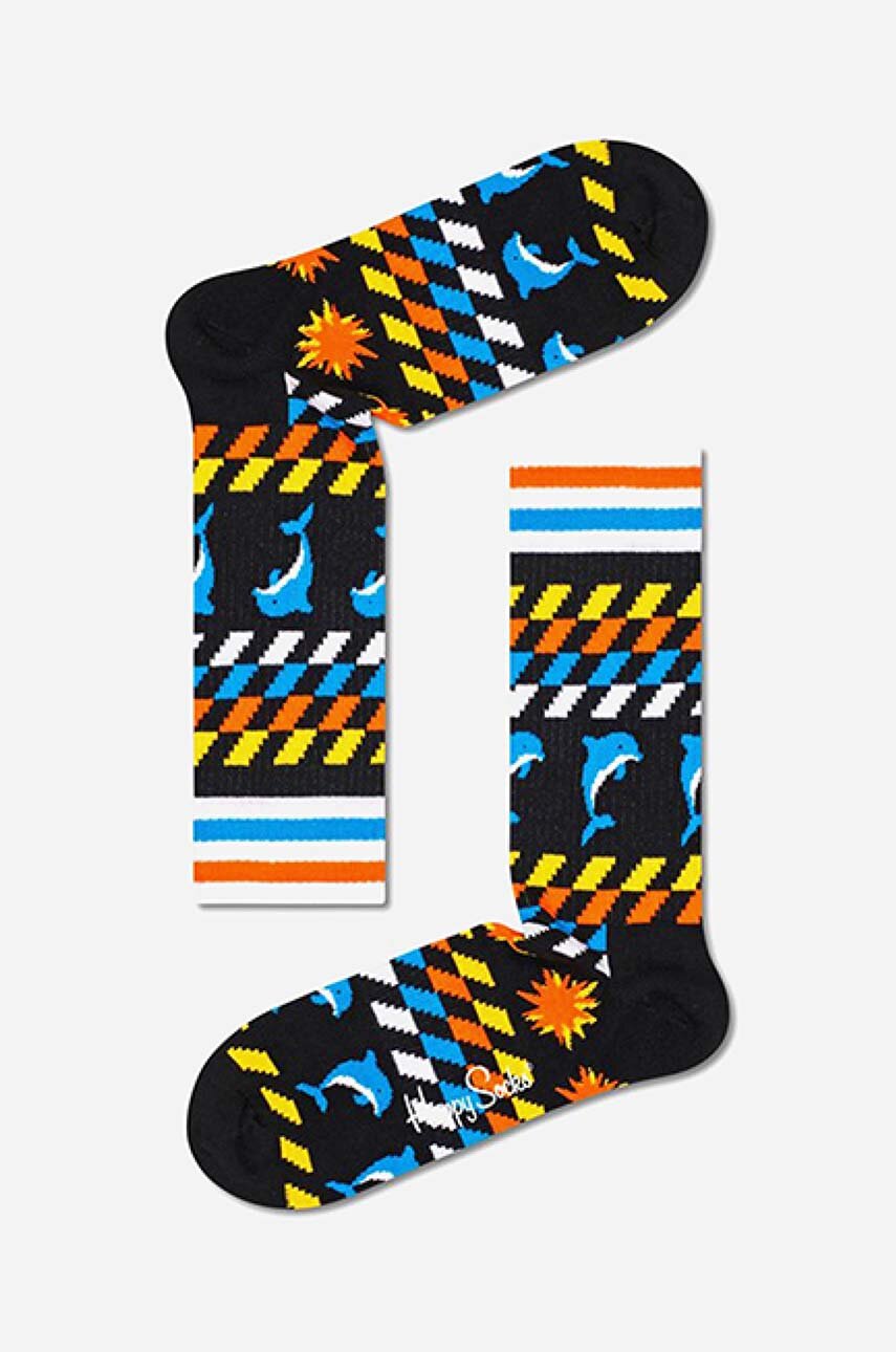 črna Nogavice Happy Socks Unisex