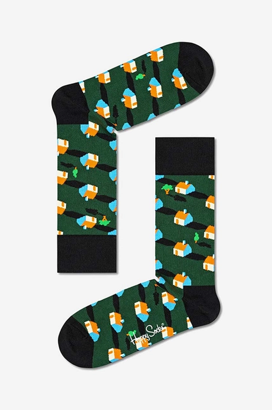 zielony Happy Socks skarpetki Neighbours Unisex