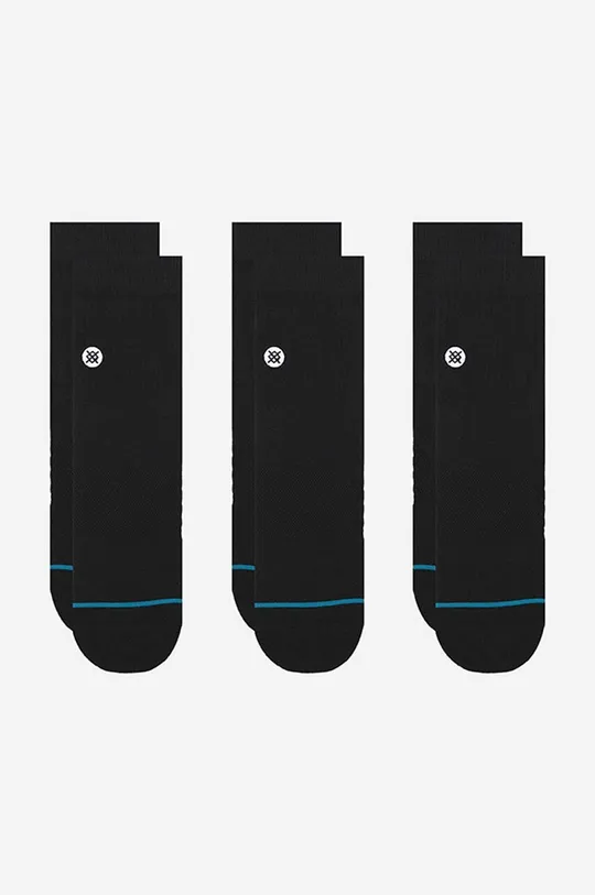 černá Ponožky Stance Icon Quarter 3-pack Unisex