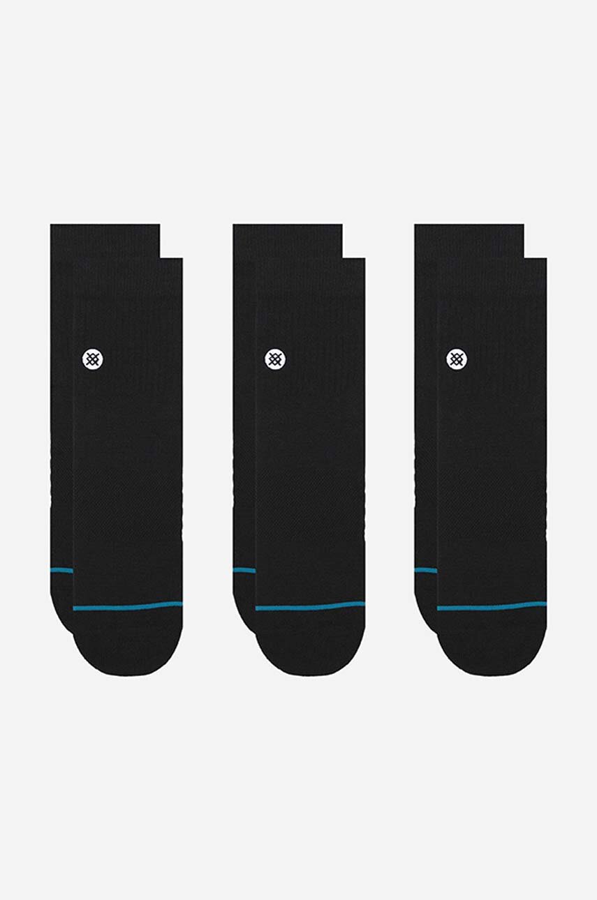 black Stance socks Icon Quarter Unisex