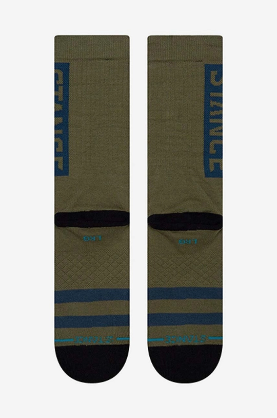 Stance socks OG  72% Cotton, 16% Polyester, 9% Nylon, 3% Elastane