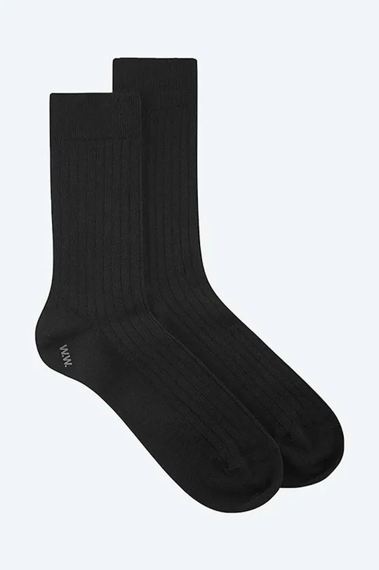 černá Ponožky Wood Wood Nathan Wool Socks Unisex
