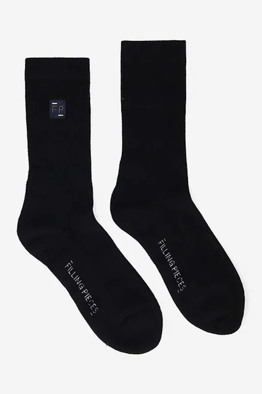 Бавовняні шкарпетки Filling Pieces Patch чорний