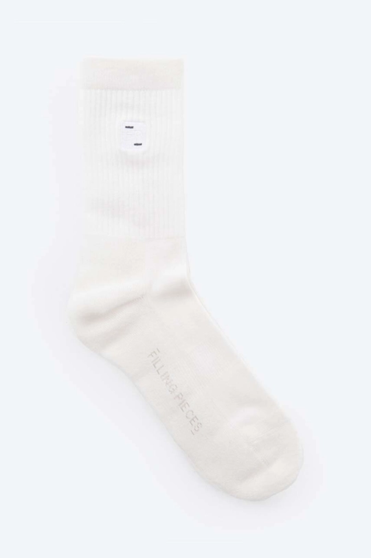 white Filling Pieces cotton socks Two Stripe Unisex