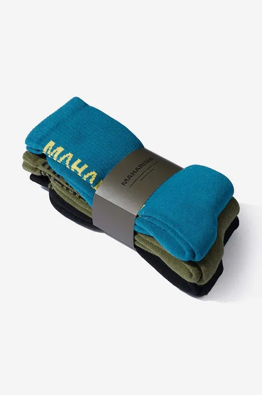 Ponožky Maharishi Miltype Peace Sports 3-pack černá