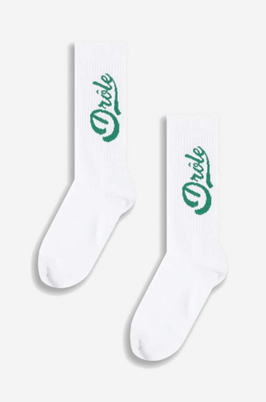 white Drôle de Monsieur socks Unisex