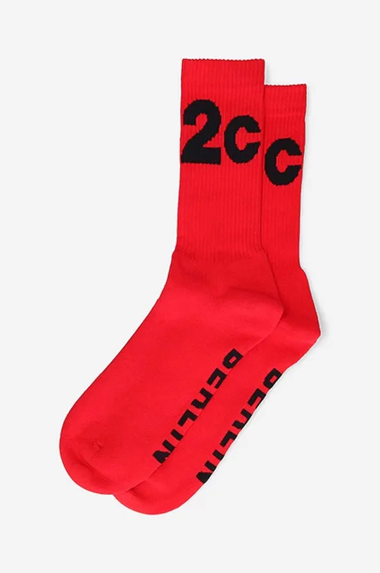 032C socks Big Logo Socks red