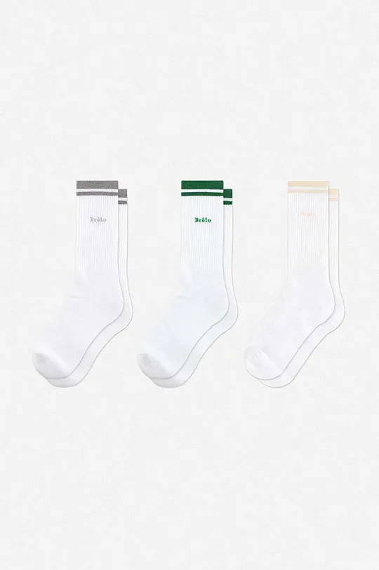 білий Бавовняні шкарпетки Drôle de Monsieur 3-pack Unisex