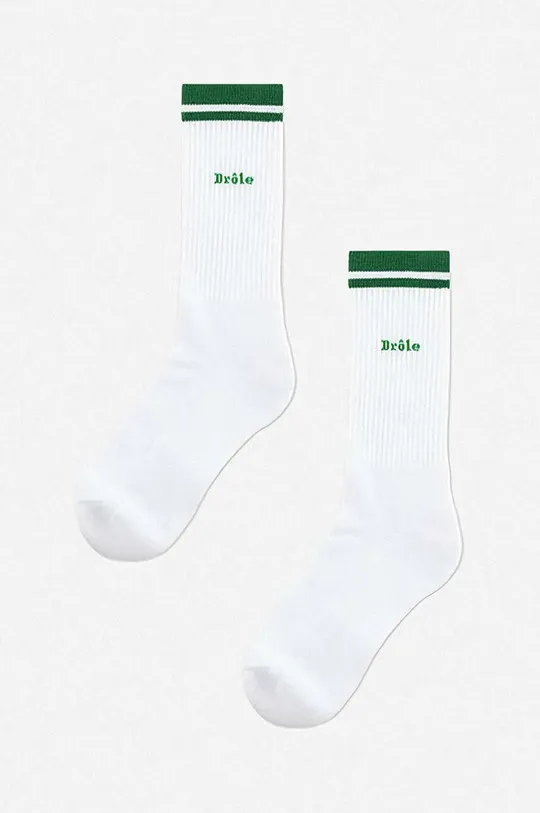 white Drôle de Monsieur cotton socks