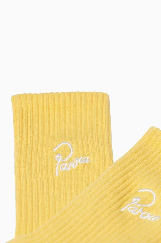 by Parra socks Logo Crew  63% Cotton, 27% Acrylic, 9% Polyester, 1% Elastane