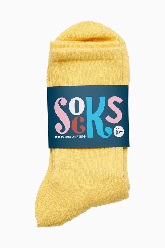 žltá Ponožky by Parra Logo Crew