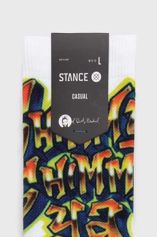 Stance socks Shimmy Shimmy Ya  89% Polyester, 6% Elastane, 5% Nylon
