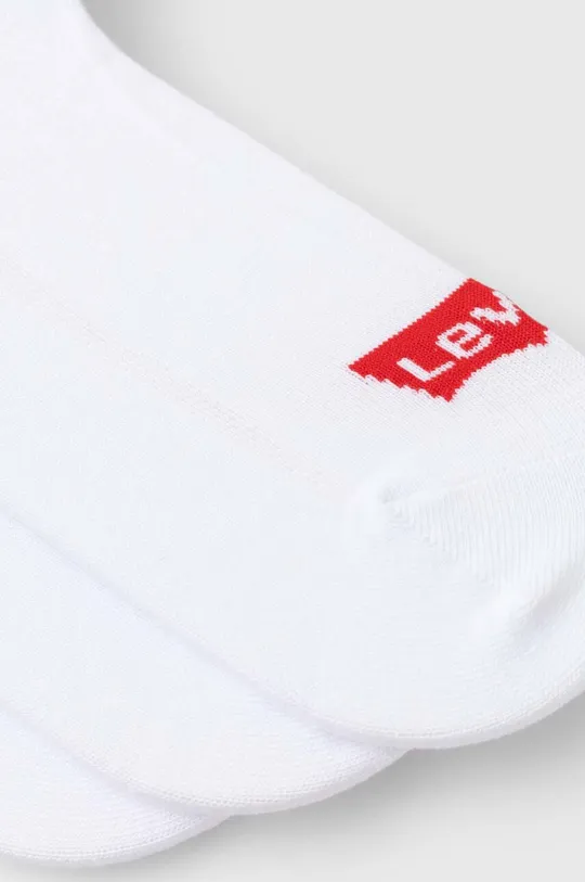 Čarape Levi's 3-pack bijela