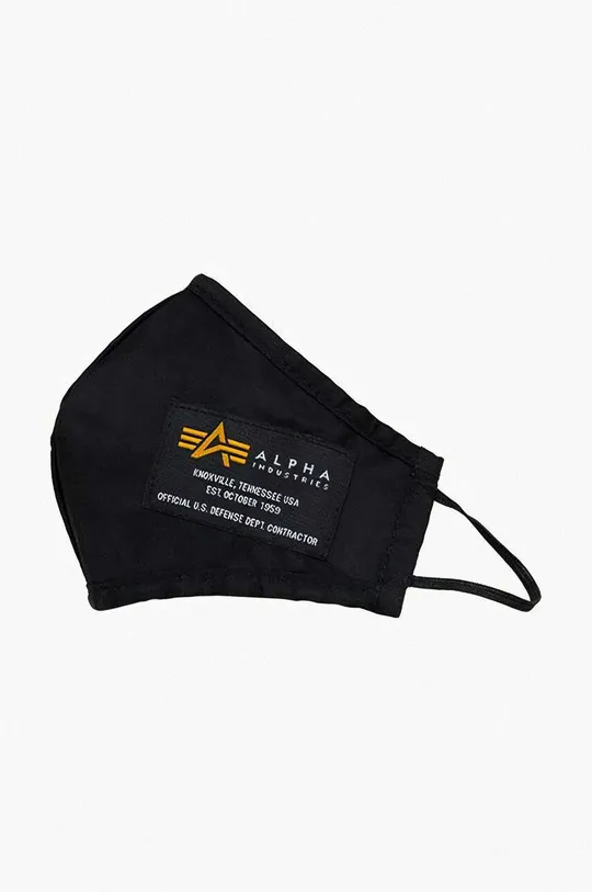 μαύρο Επαναχρησιμοποιήσιμη προστατευτική μάσκα Alpha Industries Unisex