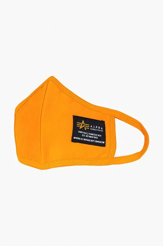 Alpha Industries reusable face mask orange