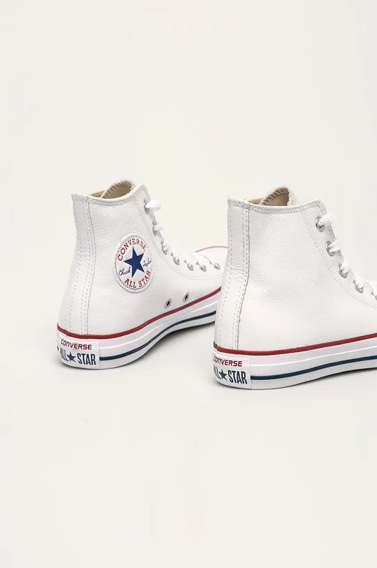 Converse shoes  Uppers: Natural leather Inside: Textile material Outsole: Synthetic material