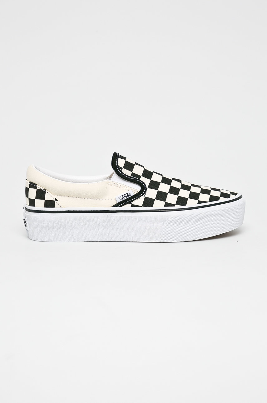 beżowy Vans - Tenisówki Classic Slip-On Platform Damski