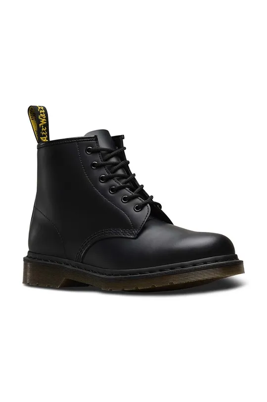 Dr. Martens leather biker boots 101 black