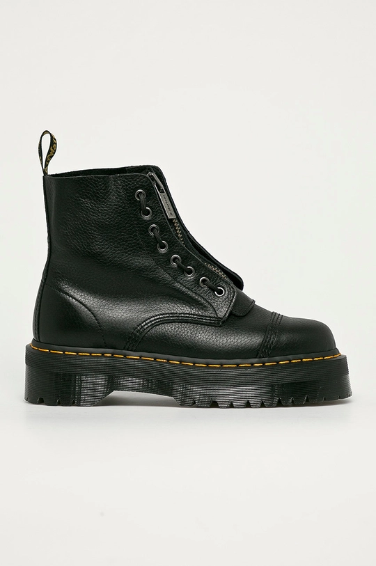 negru Dr. Martens cizme de piele Sinclair De femei