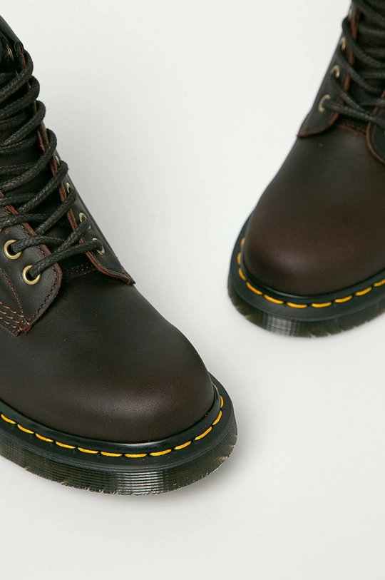 коричневый Dr. Martens - Кожаные полусапоги 1460