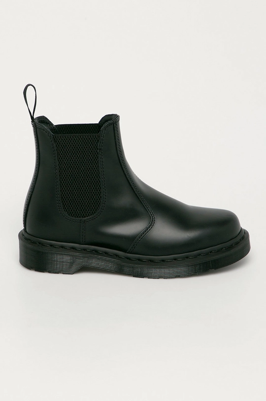 negru Dr. Martens ghete Chelsea de piele 2976 Mono De femei