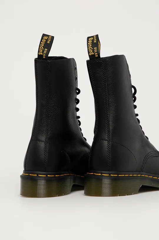 Dr. Martens leather biker boots 1490  Uppers: Natural leather Inside: Synthetic material, Textile material Outsole: Synthetic material