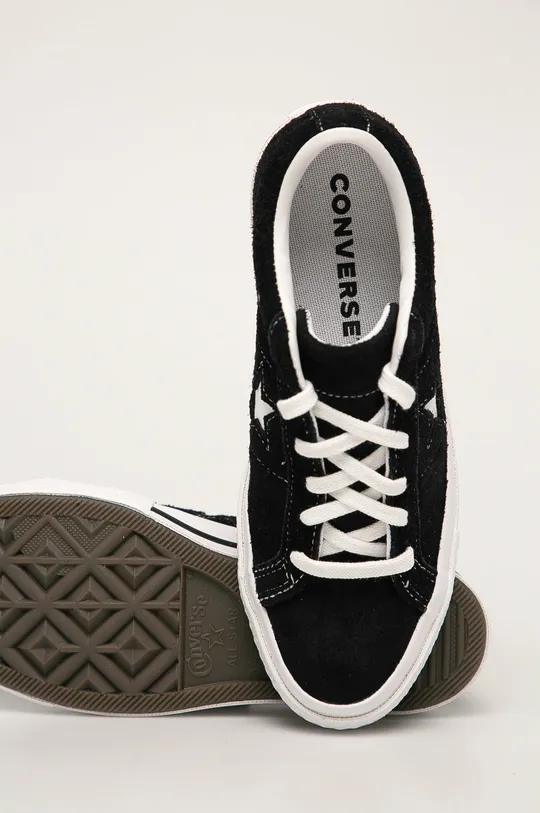 čierna Converse - Kožené tenisky