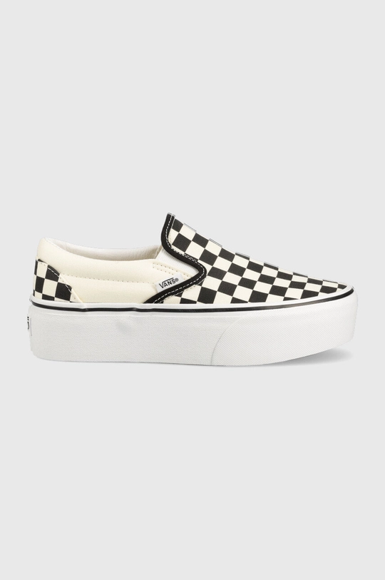 μπεζ Πάνινα παπούτσια Vans Slip-on Γυναικεία