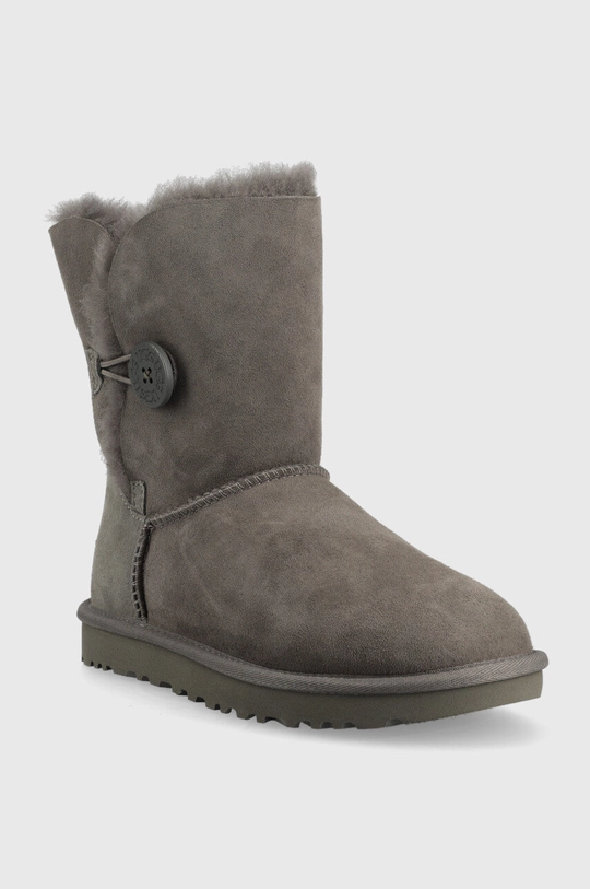 Μπότες χιονιού σουέτ UGG Bailey Button γκρί