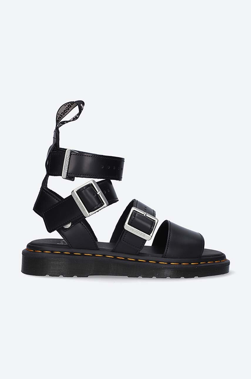 black Dr. Martens leather sandals Rick Owens x Martens Gryphon Women’s