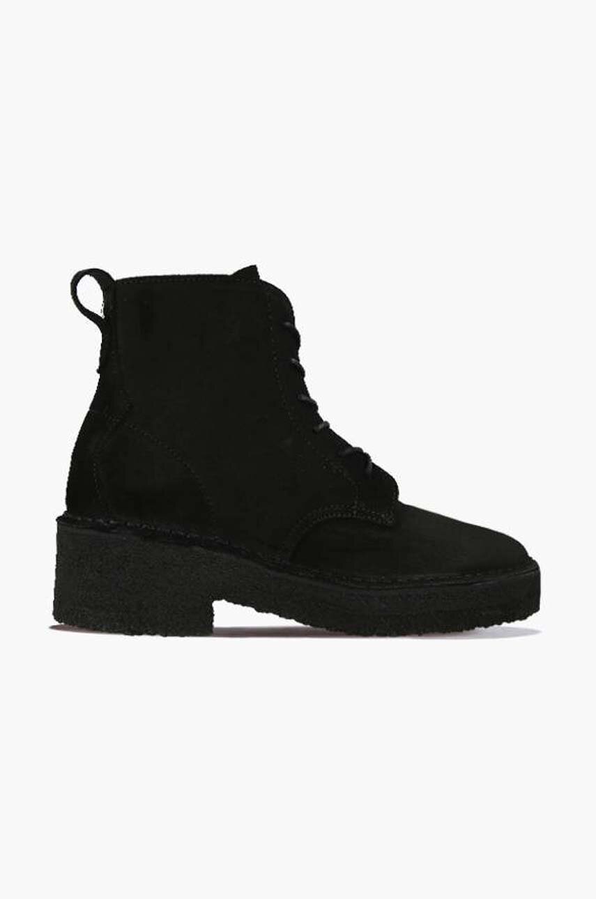 black Clarks suede ankle boots Arisa Mail Women’s